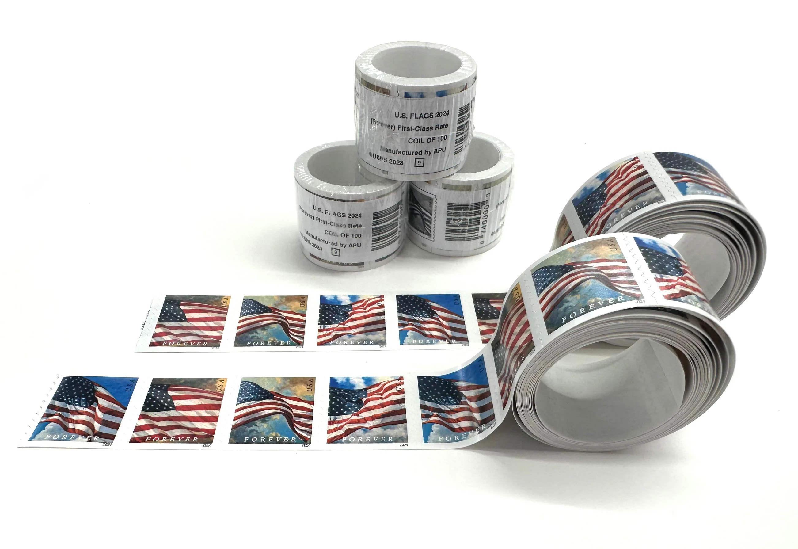 2024 U.S. Flags Stamps 100 rolls - Forever Stamps