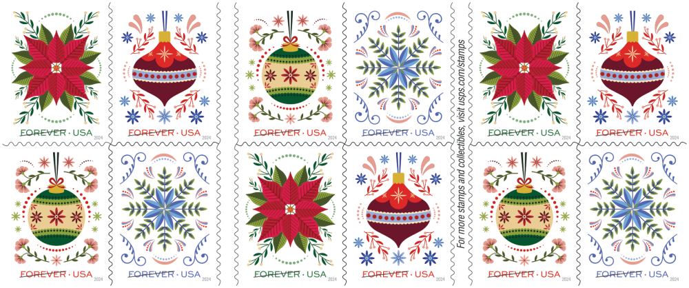 2024 Holiday Joy Stamps - Forever Stamps