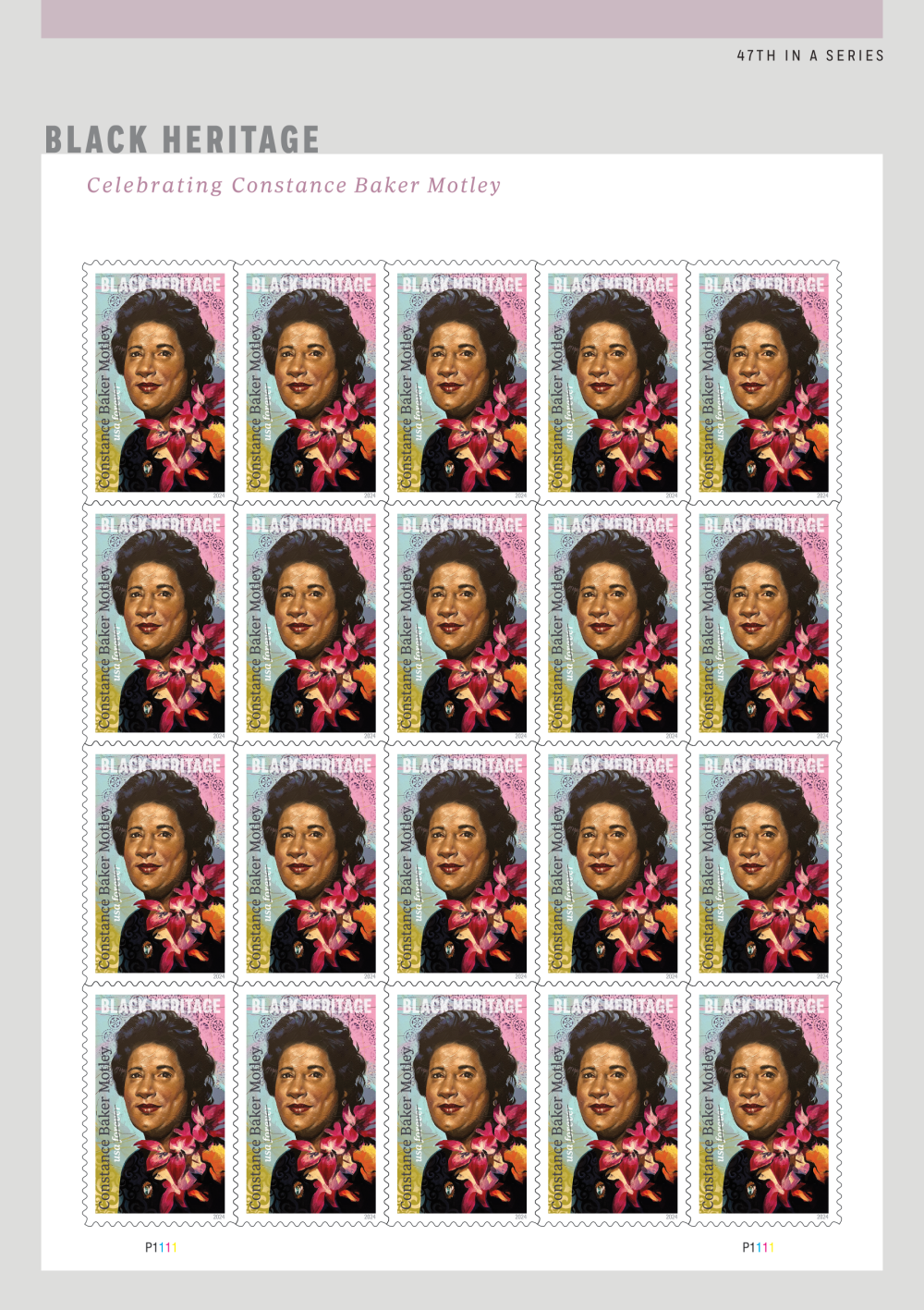 2024 Constance Baker Motley Stamps - Forever Stamps