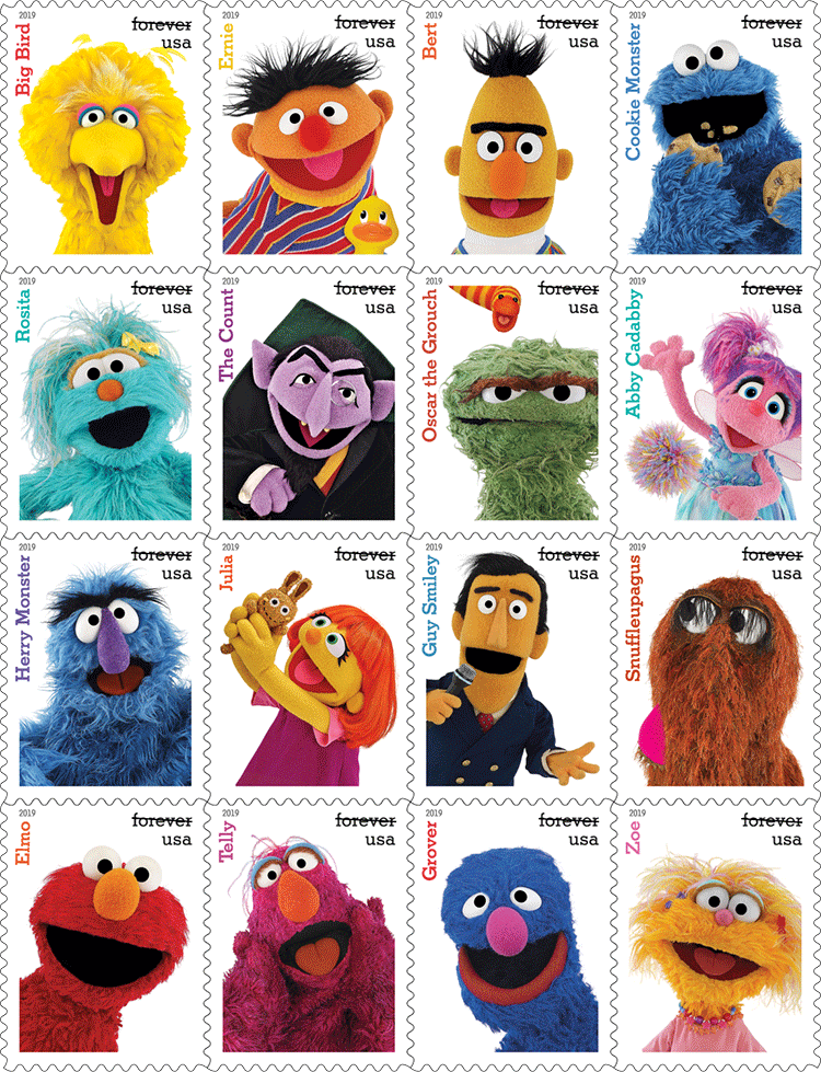 2019 Sesame Street Forever®Stamp - Forever Stamps