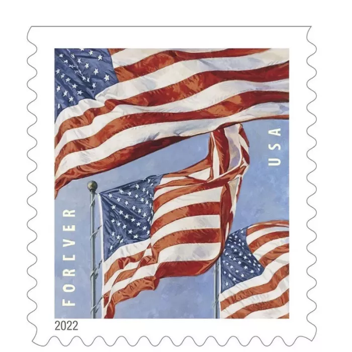 2022 Flag stamps books - Forever Stamps