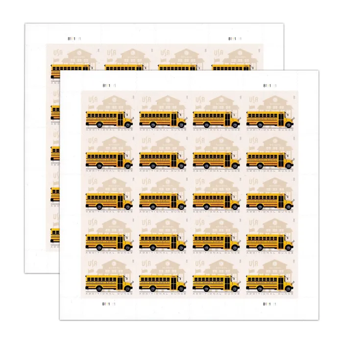 2023 School Bus - Forever Stamps