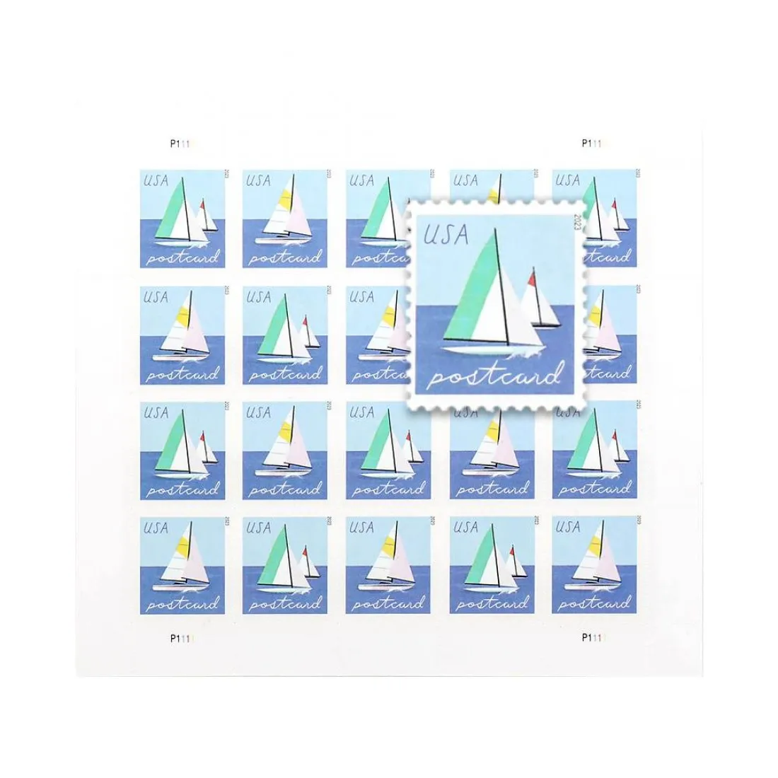 2023 Sailboats Postcard - Forever Stamps
