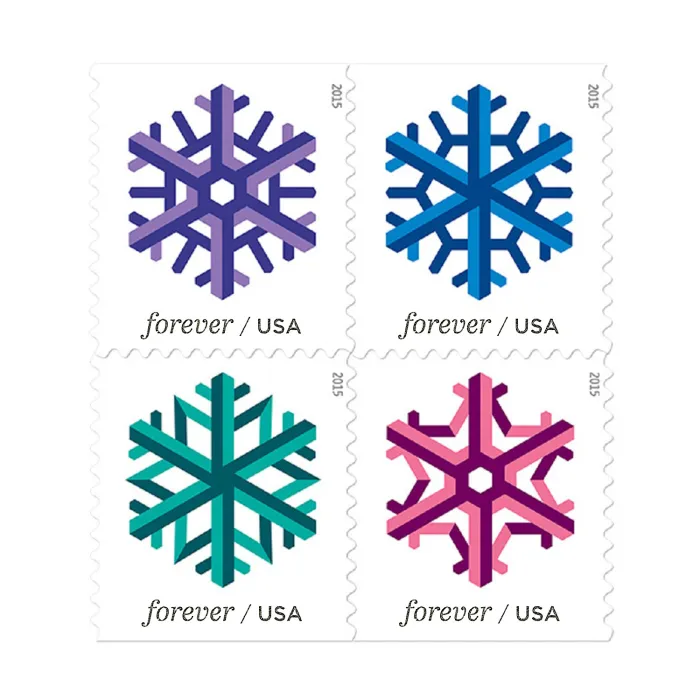 2015 Geometric Snowflake - Forever Stamps