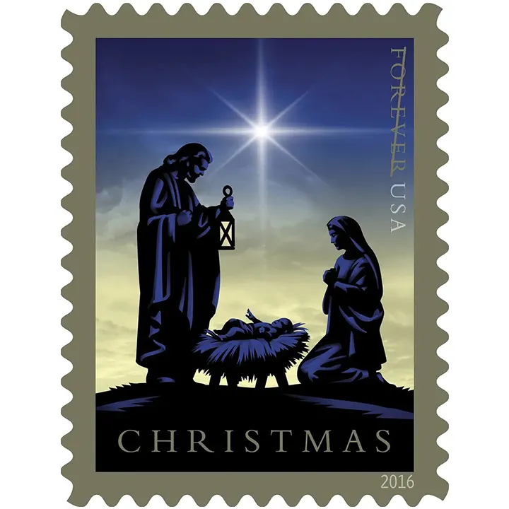 2016 Nativity Forever First Class Postage Stamp U.S. Holy Family Holiday Christmas - Forever Stamps