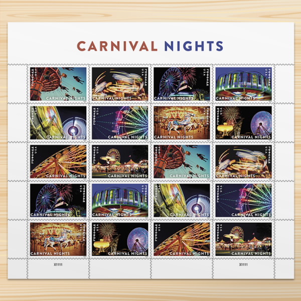 2024 Carnival Nights Stamps - Forever Stamps