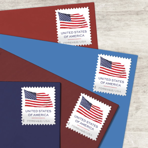 2025 U.S. Flag Stamps，Coil 100 pcs - Forever Stamps