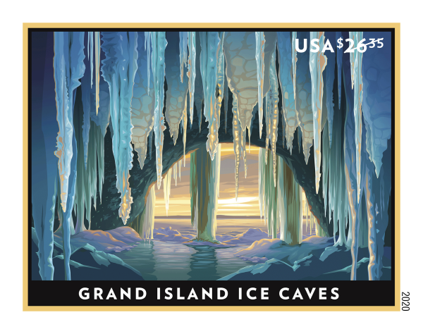 2020 Grand Island Ice Caves stamps - Forever Stamps