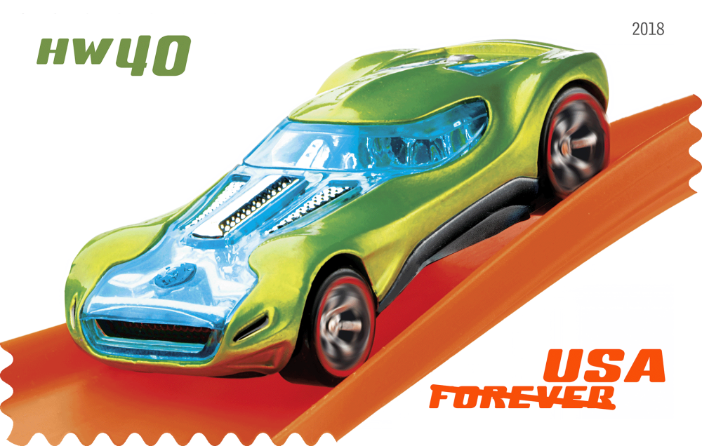 2018 Hot Wheels Stamps - Forever Stamps
